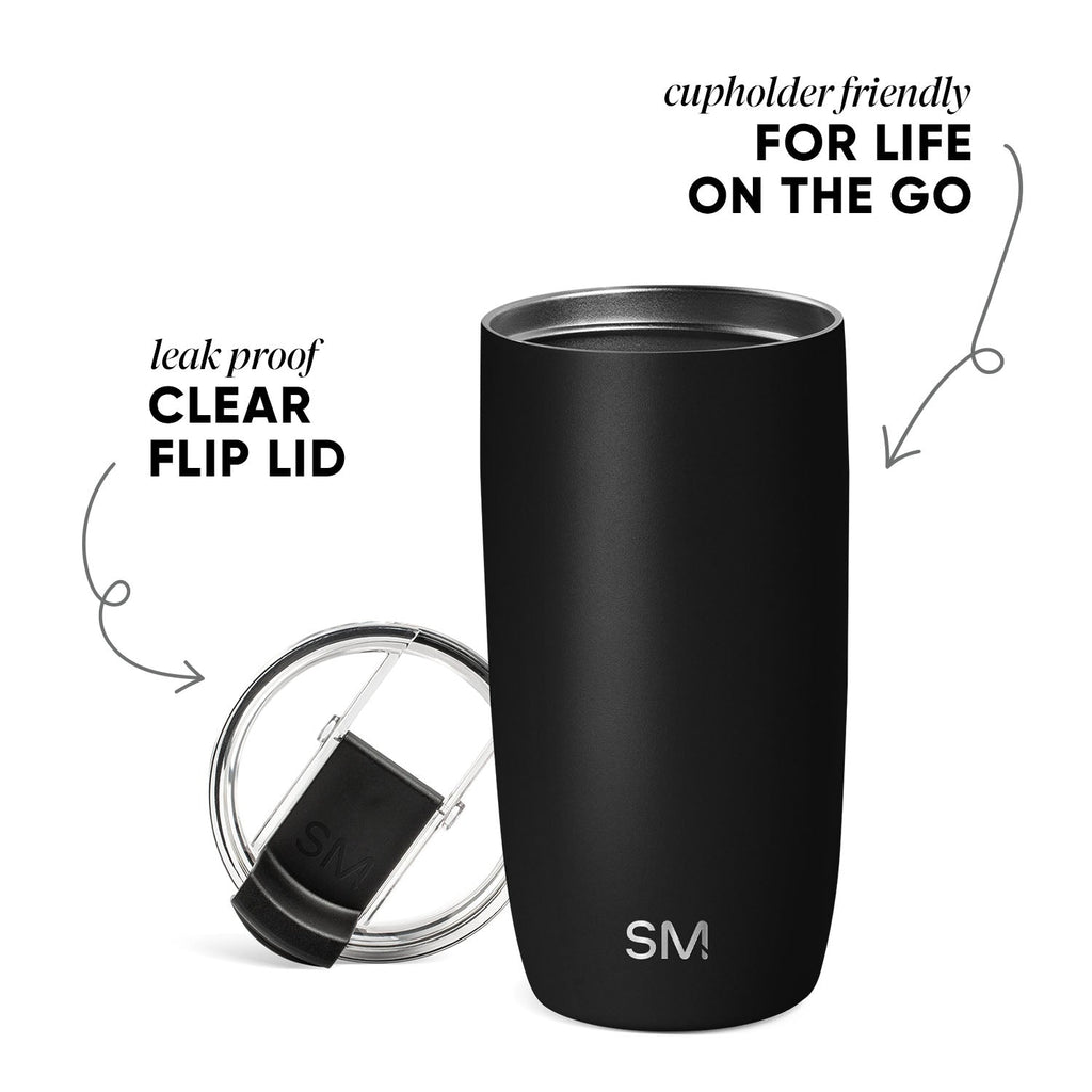 Collegiate Voyager Tumbler with Clear Flip Lid & Straw